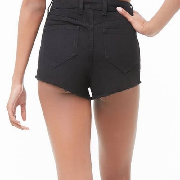 Frayed Hem denim cut shorts NWT - Picture 2 of 4
